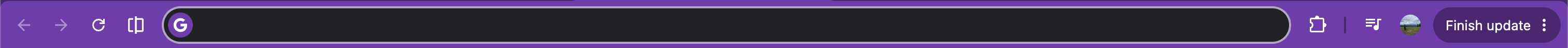 image of the search bar in Google Chrome